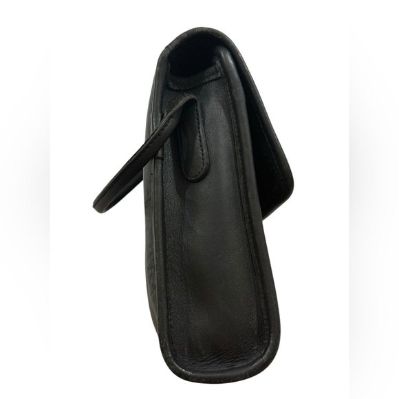 Coach Vintage 9956 Black Leather Small Flap Crossbody Bag - Picture 5 of 16